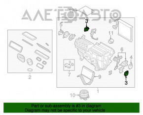 Actuator motor pentru ventilatorul de încălzire Lincoln MKX 16-