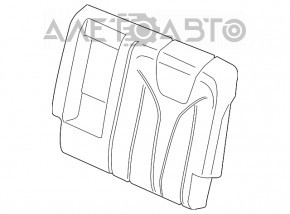 Rândul din spate al scaunelor, al doilea rând Lincoln MKX 16 - piele gri.