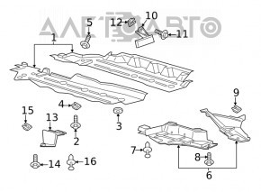 Protecția fundului dreapta pentru Ford Edge 15-