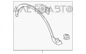 Накладка арки крыла передняя правая Lincoln MKX 16-