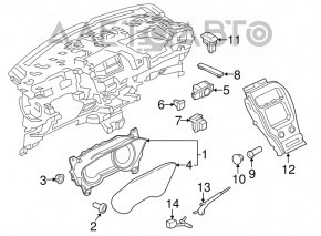 Tabloul de bord Lincoln MKX 16-