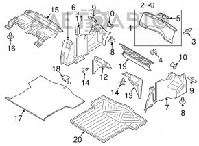 Capac portbagaj pentru Lincoln MKZ 13-20