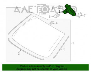 Oglindă interioară Ford Edge 15-18 neagră cu auto-întunecare