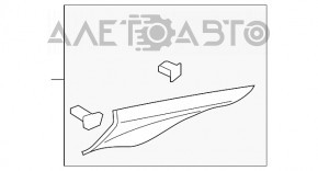 Capac spate dreapta superioara Lincoln MKZ 13-16 bej, fara 1 capac