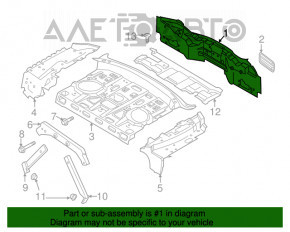 Panoul din spate al Lincoln MKZ 13-20 este alb.