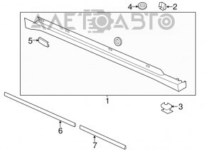 Prag dreapta Lincoln MKZ 13-20