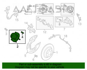 Rulmentul roții din spate dreapta pentru Ford Fusion mk5 17-20 AWD este ruginit.