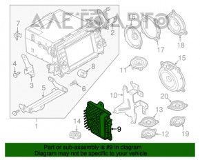 Amplificator audio Mazda 6 13-21 SUA BOSE