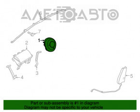 Подушка безопасности airbag в руль водительская Mazda 6 13-16