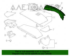 Capacul portbagajului Mazda CX-9 16- zgârieturile