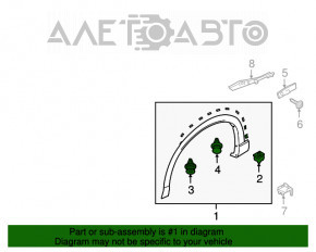 Capacul aripii din față dreapta Mazda CX-9 16- nou OEM original