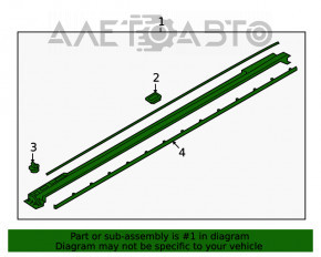 Prag dreapta de fixare Mazda CX-9 16-