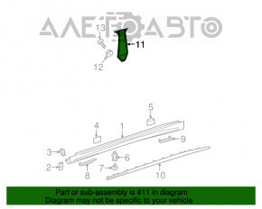 Capac usa fata stanga Mercedes CLA 14-19, stâlp central, zgârieturi.