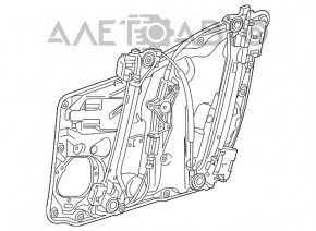 Geam electric cu motor fata stanga Mercedes CLA 14-19