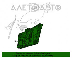 Geam electric cu motor fata stanga Mercedes CLA 14-19