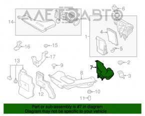 Conducta de aer Nissan Rogue 14-20 pentru filtru, rupt, are element