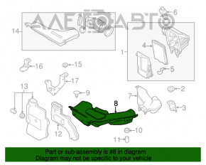 Grila de aer Nissan Rogue 14-20, cu suportul rupt.