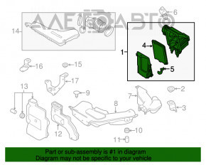 Corpul filtrului de aer Nissan Rogue 14-20