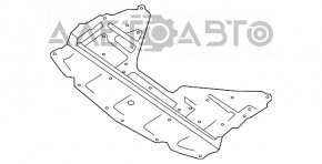 Protecția motorului Nissan Rogue 14-20 se rupe.