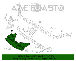 Protecția motorului Nissan Rogue 14-20