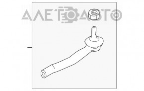 Capăt de direcție stânga Nissan Rogue 14-20 nou original OEM