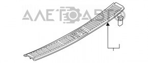 Capac portbagaj Porsche Cayenne 958 11-14 crom