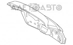 Дверь багажника голая со стеклом Porsche Cayenne 958 11-14 usa черный L041, алюминий