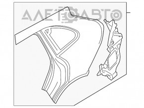 Aripa spate dreapta Porsche Cayenne 958 11-14.