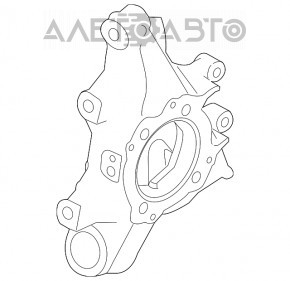 Butucul roții spate stânga Porsche Cayenne 958 11-17