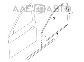 Capac usa spate inferioara dreapta Subaru Forester 14-18 SJ, neagra