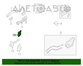 Петля двери верхняя задняя правая Subaru Forester 14-18 SJ