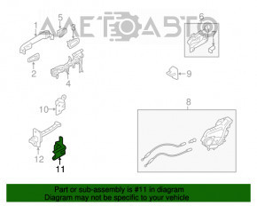 Петля двери нижняя задняя правая Subaru XV Crosstrek 13-17