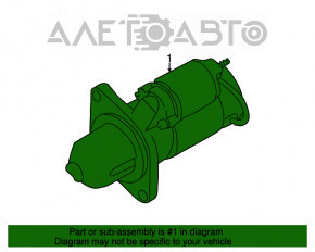 Стартер Subaru Forester 14-18 SJ 2.5