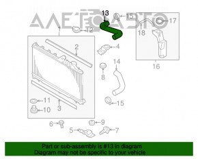 Tubul de răcire superior pentru Subaru Forester 14-18 SJ 2.5