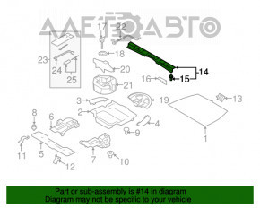 Capac portbagaj Subaru Forester 14-18 SJ negru