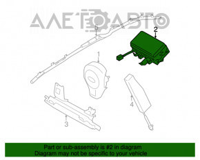 Подушка безопасности airbag пассажирская в торпеде Subaru Forester 14-18 SJ