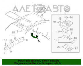 Ручка потолка передняя левая Subaru Forester 19- SK серая