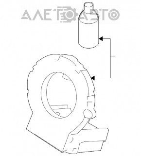 Датчик угла поворота руля Subaru Forester 14-18 SJ 27546AL000 4 пина