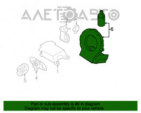 Senzorul unghiului de virare a volanului Subaru Forester 19- SK 27546AL000 cu 4 pini