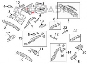 Корыто багажника Subaru Forester 14-18 SJ новый OEM оригинал