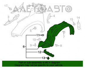 Bara de protecție față dreapta Subaru Forester 14-18 SJ