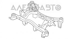 Подрамник задний Subaru XV Crosstrek 13-17