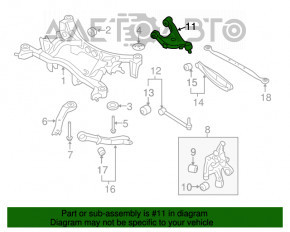 Maneta superioară din spate dreapta Subaru Forester 14-18 SJ