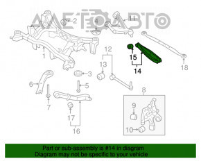 Maneta inferioară din spate, dreapta, pentru Subaru Forester 14-18 SJ, nouă, originală OEM.