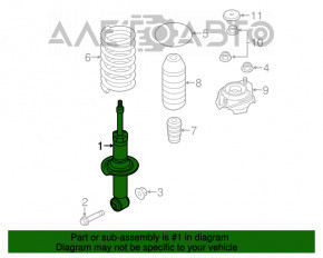 Amortizor spate dreapta Subaru Forester 14-18 SJ