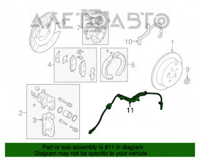 Senzor ABS spate dreapta Subaru Forester 14-18 SJ