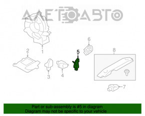 Senzație de siguranță a airbag-ului, stânga, pentru Subaru Forester 14-18 SJ.