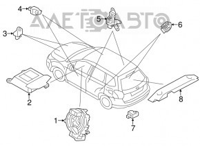 Датчик подушки безопасности передний правый Subaru XV Crosstrek 13-17