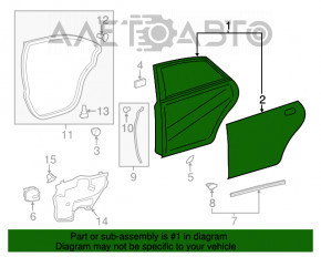 Ușă asamblată spate stânga Toyota Avalon 13-18