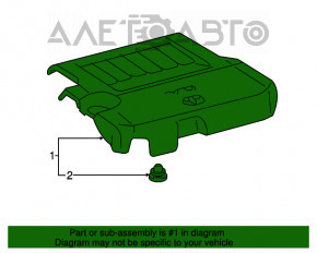 Capacul motorului Toyota Avalon 13-18 3.5